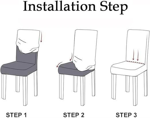 Bubble Style Fitted Chair Cover Maroon - Image 4