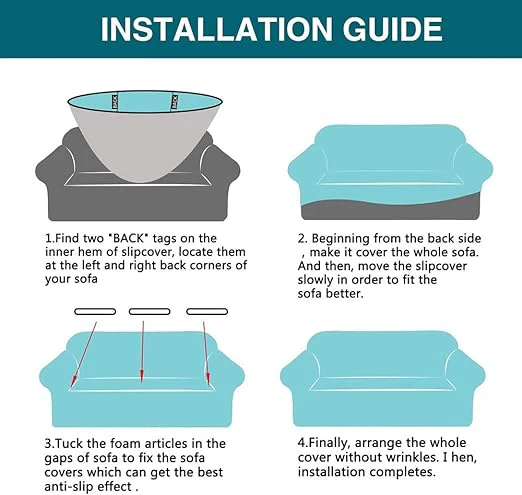 Stretchable Fitted Turkish Bubble Sofa Cover Gray - Image 3